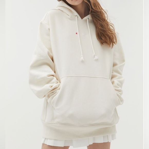 Champion Sweaters - Champion UO Exclusive Reverse Weave Boyfriend Hoodie Sweatshirt